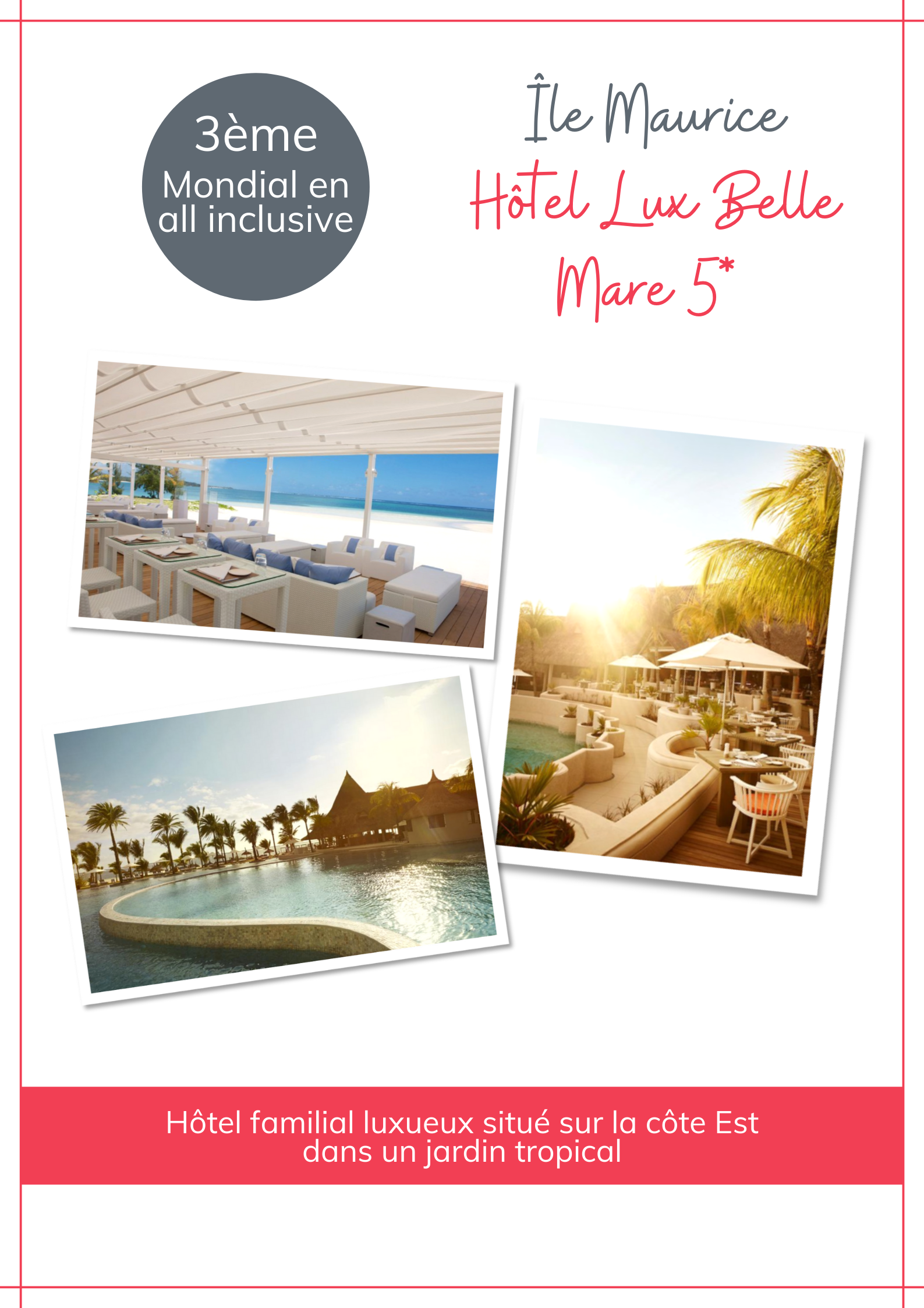 hotel 5 à l'ile Maurice avec la Compagnie du voyage votre agence de voyages