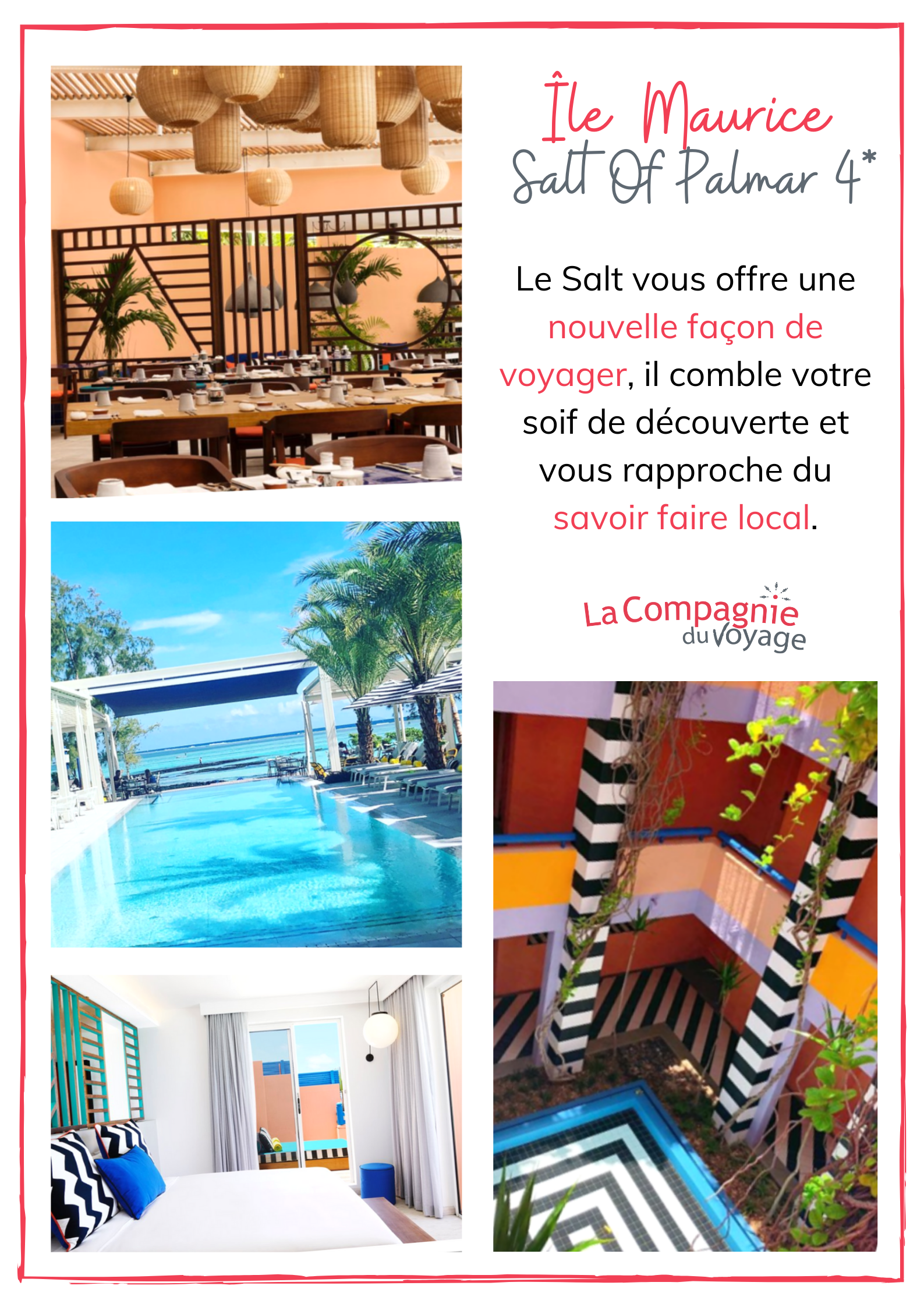 hotel 4 à l'ile Maurice avec la Compagnie du voyage votre agence de voyages